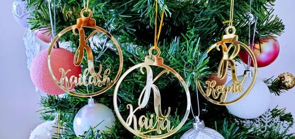 Personalised Christmas Ornament - Flat