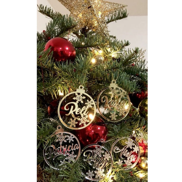 Personalised Christmas Ornament - Flat