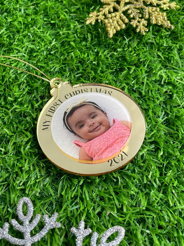 My First Photo Christmas Ornament