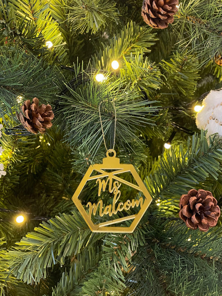 Hexagon Christmas Ornament