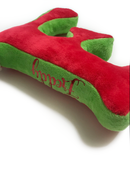 Plush Personalised Alphabet Initial Pillow with Name