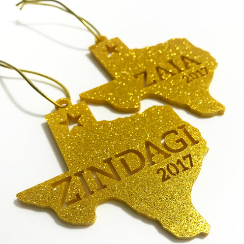 City/ State Christmas Ornament