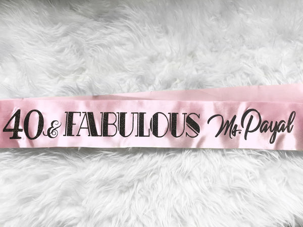 Personalised Sash