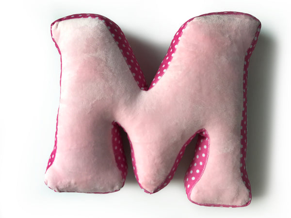Plush Personalised Alphabet Initial Pillow with Name