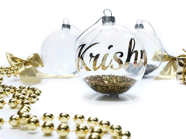 Personalised Christmas Ornament - Baubles