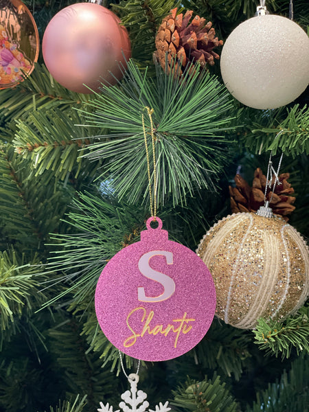 3D Name & Initial Christmas Ornaments