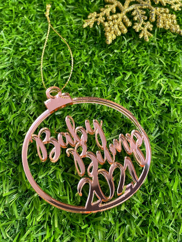 Baby Bump Christmas Ornament