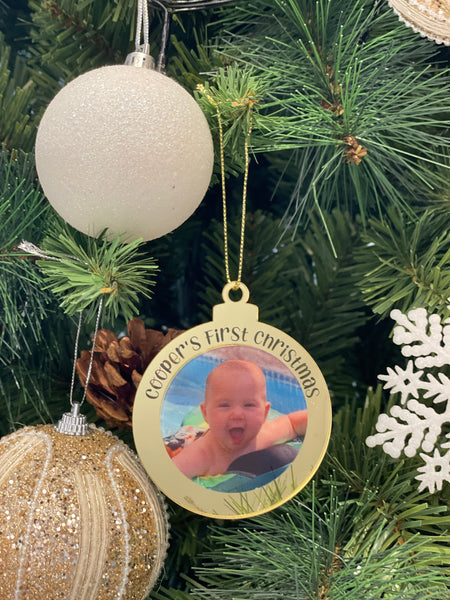 My First Photo Christmas Ornament