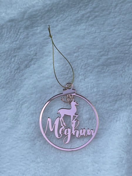 Personalised Christmas Ornament - Flat