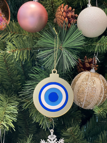 Evil Eye Christmas Ornament